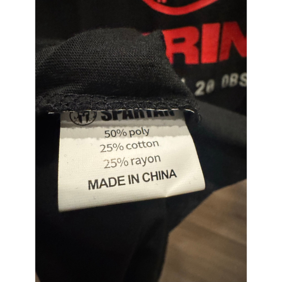 Women's Craft Black Red Spartan Sprint FINISHER Short Sleeve Tee S Small NWOT - Picture 6 of 6